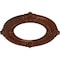 Ekena Millwork Benson Medallion (Canopies up to 6 1/8"), 11 1/8"OD x 6 1/8"ID x 5/8"P, Burnished Mahogany Crackle CM11BNBMC - alternate 2